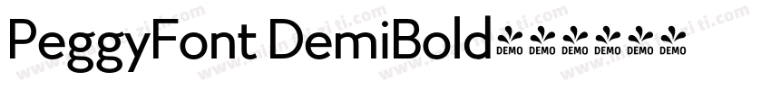 PeggyFont DemiBold字体转换